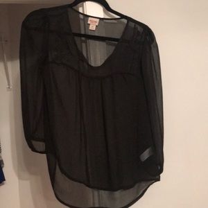 Sheer blousy top